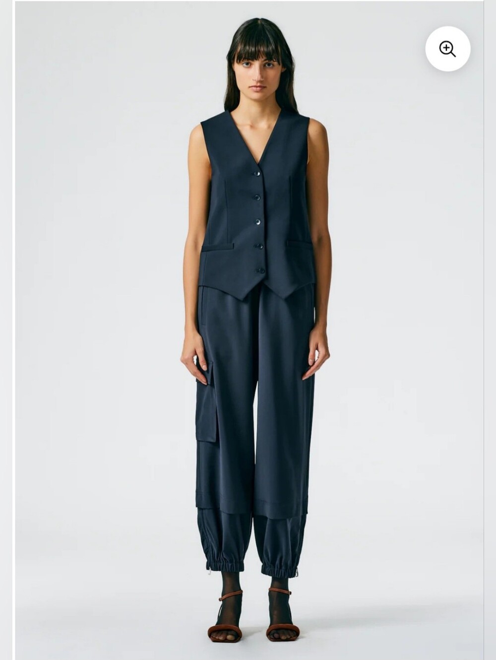Tibi Tropical Wool Pull On Wilt Jogger. Size XXS